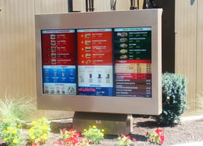 Wendys Outdoor Digital Menu Board viewstation ITSENCLOSURES