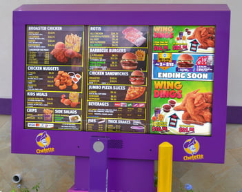 chefette barados quick service restaurant outdoor digital menus itsenclosures viewstation