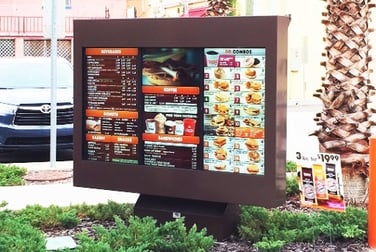 dunkin donuts viewstation itsenclosures qsr outdoor digital menu boards