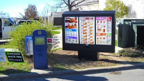 itsenclosures viewstation outdoor digital menu boards burger king