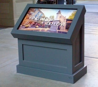 viewstation itsenclosures touchscreen kiosk enclosure